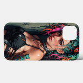 Cyberpunk Anime coque iphone fille (Verso (horizontal))