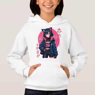 Cyberpunk Anime Girl avec oreilles de chat - Neon 