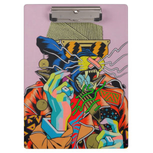 cyberpunk, anime, manga, zuur, cyber, kunst, klembord