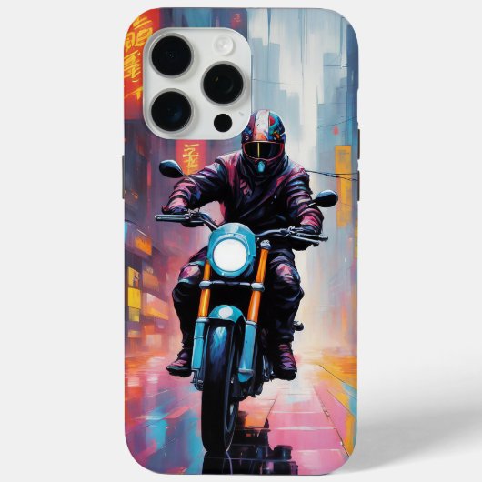 Cyberpunk - Apple iPhone 15 Pro Max Coque (Verso)