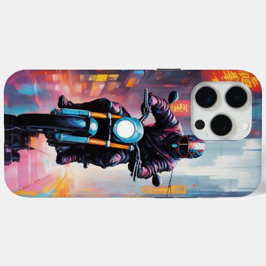 Cyberpunk - Apple iPhone 15 Pro Max Coque (Verso (horizontal))