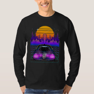 Cyberpunk autodamp esthetische uitlaatgasrecircula t-shirt