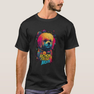 Cyberpunk Bichon Frise Loving Moms Futuristische B T-shirt