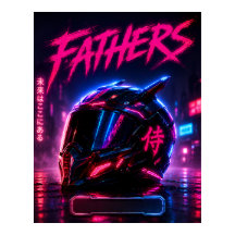 Cyberpunk Biker Vader Poster Print