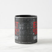 Cyberpunk binair code exit systeem coder mok (Midden)