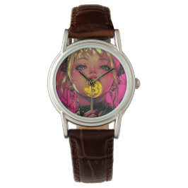 Cyberpunk Bitcoin Waifu Crypto Anime Watch Horloge