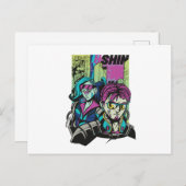 Cyberpunk Briefkaart (Voorkant / Achterkant)