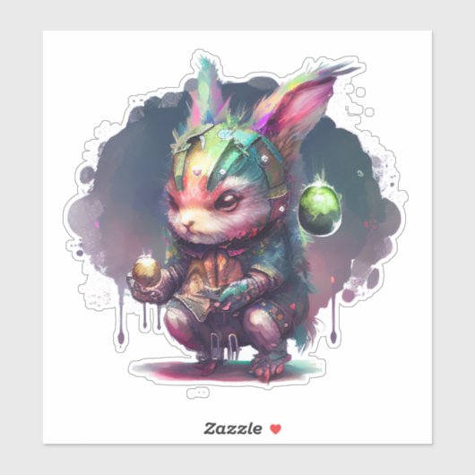 Cyberpunk Bunny Sticker (Vel)