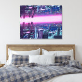 Cyberpunk Canvas Afdruk (Insitu (Slaapkamer))