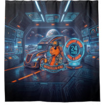 Cyberpunk Capibara Ruimtevrachtwagen Neon Kunst Do