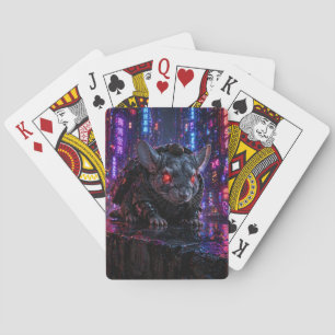 Cyberpunk Chinchilla Pokerkaarten
