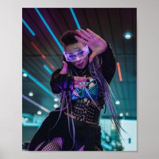 Cyberpunk City Poster (Voorkant)
