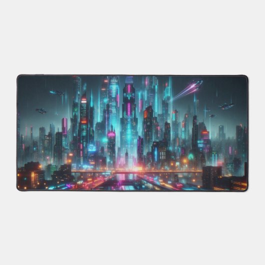 Cyberpunk Cityscape, Science Fiction Design (Recto)
