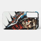 Cyberpunk Clown telefoonhoesje Samsung Galaxy Hoesje (Achterkant horizontaal)