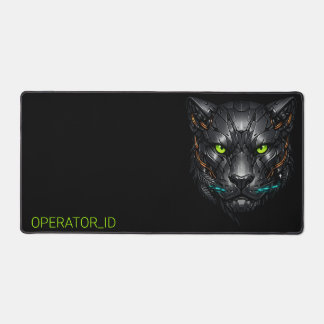 Cyberpunk Cybernetische Panter Gamer Aangepaste ID Bureaumat