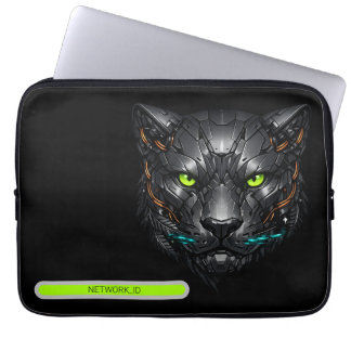 Cyberpunk Cybernetische Panther Gamer Aangepast I Laptop Sleeve