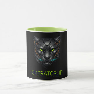 Cyberpunk Cybernetische Panther Gamer Op Maat Mok