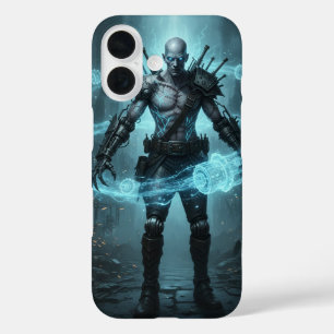 Cyberpunk Cyborg Core iPhone 16 Hoesje