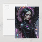 Cyberpunk Dark Angel Fantasy Briefkaart (Voorkant / Achterkant)