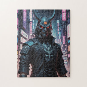 Cyberpunk Demon Samurai Legpuzzel
