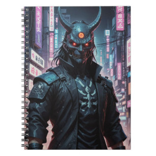 Cyberpunk Demon Samurai Notitieboek