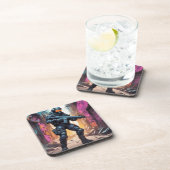 Cyberpunk- dessous de verre avec dos de liège - en (Côté Droit)