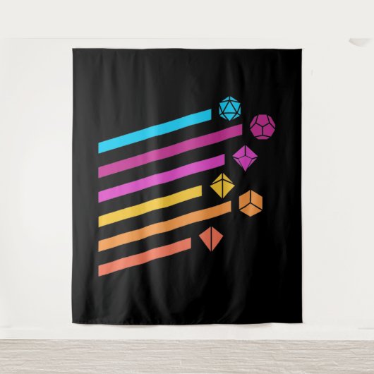 Cyberpunk Dice Ray Tabletop RPG Wandkleed (Voorkant)