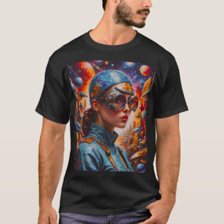 Cyberpunk Dreams: de visie van een toekomstige ont T-shirt