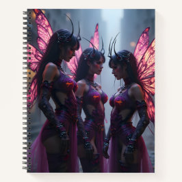Cyberpunk Faeries-notitieboek Notitieboek