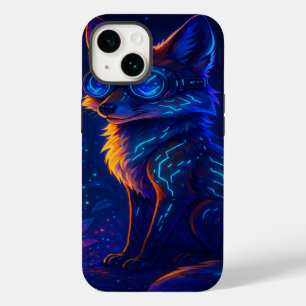 Cyberpunk Fox in Neon Oerwoud – Futuristische kuns Case-Mate iPhone 14 Hoesje