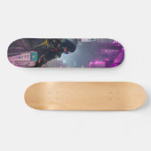 Cyberpunk Futuristic Trippy Skateboard deck (Horz)