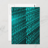 Cyberpunk Futuristische Computer Technologie Circu Briefkaart (Voorkant / Achterkant)