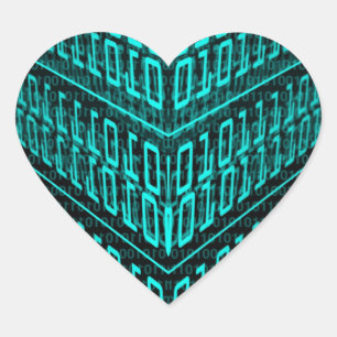 Cyberpunk Futuristische Computer Technologie Circu Hart Sticker