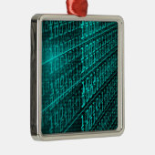 Cyberpunk Futuristische Computer Technologie Circu Metalen Ornament (Rechts)