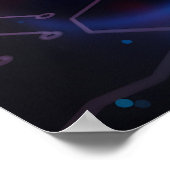Cyberpunk Gamecontroller Neon “GAMING ZONE” Poster (Hoek)
