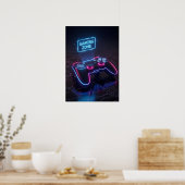 Cyberpunk Gaming Controller Poster (Keuken)