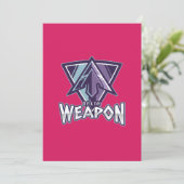 Cyberpunk Gaming Logo | Triangle Warrior Emblem Kaart (Staand voorkant)