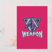 Cyberpunk Gaming Logo | Triangle Warrior Emblem Kaart (Voorkant / Achterkant)