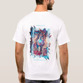Cyberpunk Glitch Art & Broken Reality Graphic T-Sh T-shirt