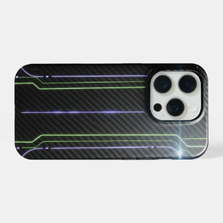 Cyberpunk Glow iPhone 15 Pro Sticker - Elektrisch Hoesje