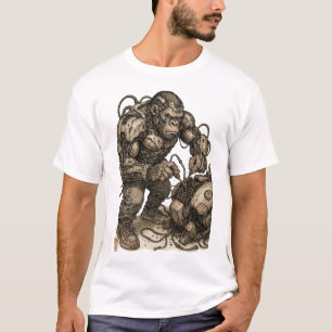 Cyberpunk Gorilla Mecha T-shirt