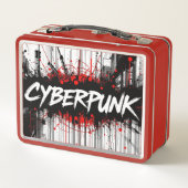 Cyberpunk Graffiti Metal Lunchbox – Streetcode (Achterkant)