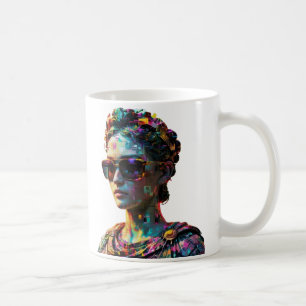 Cyberpunk Grieks beeld Mok – Vaporwave esthetiek