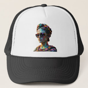 Cyberpunk Grieks beeldje Pet-Vaporwave Esthetisch Trucker Pet