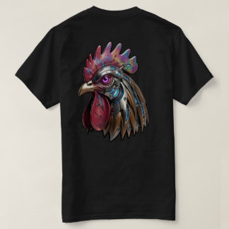 Cyberpunk Haan Iridiserende Mechanische Kunst T-shirt