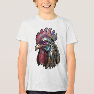 Cyberpunk Haan Iridiserende Mechanische Kunst Tri-Blend Shirt