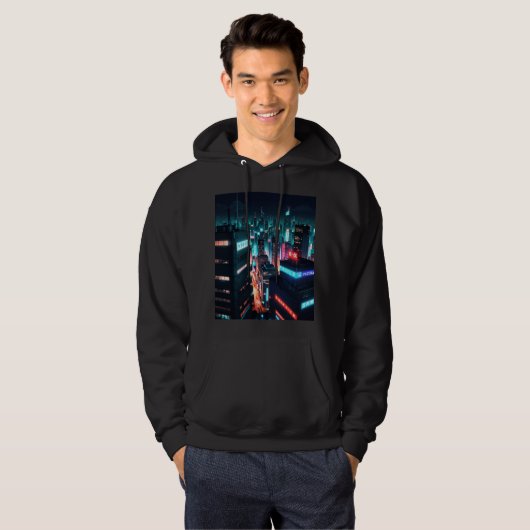 cyberpunk-habitat hoodie (Voorkant volledig)
