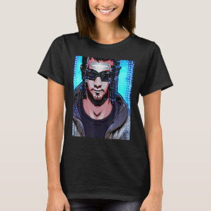 Cyberpunk Hacker Computer Geek design_6 T-shirt