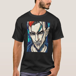 Cyberpunk Hacker Computer Geek design Premium_1 T-shirt