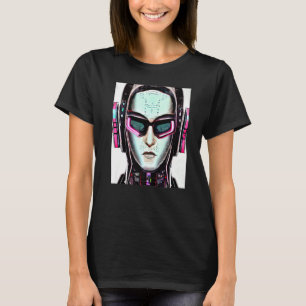 Cyberpunk Hacker Computer Geek design Premium_6 T-shirt